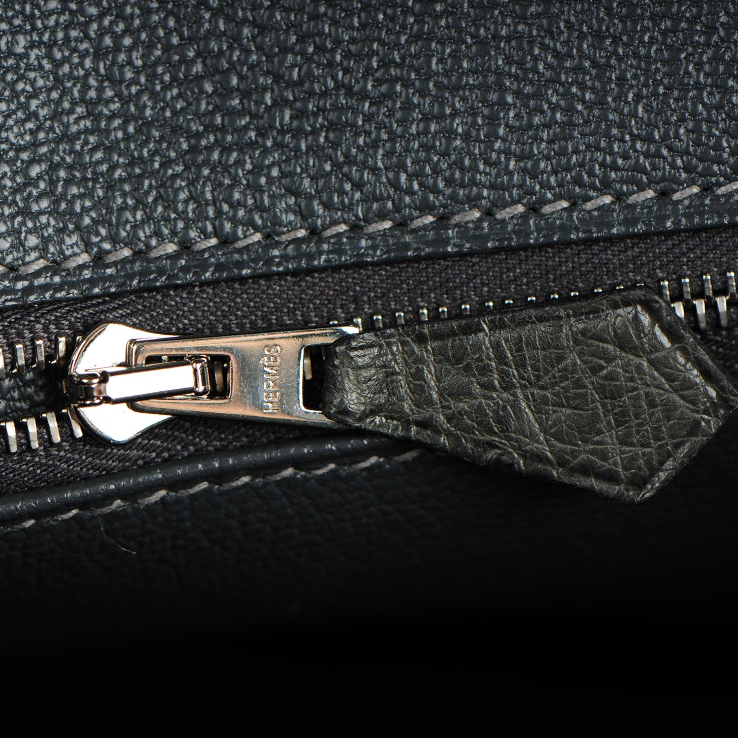 Hermes Ostrich Birkin 30 Graphite 21 of 27