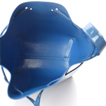 Mansur Gavriel Patent Calfskin Mini Mini Bucket Bag Blue 5 of 9