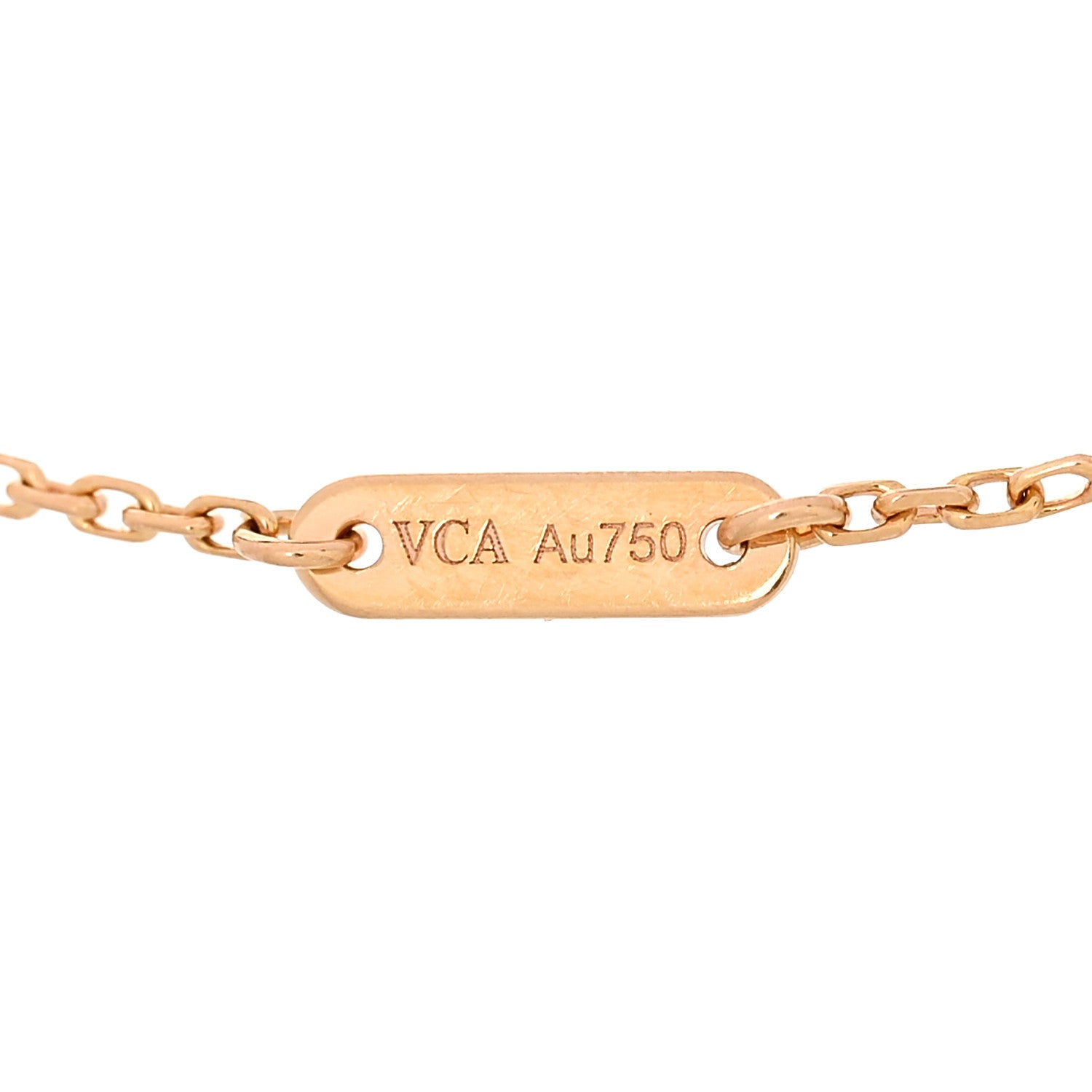 Van Cleef & Arpels 18K Rose Gold Carnelian Sweet Alhambra Bracelet 3 of 4