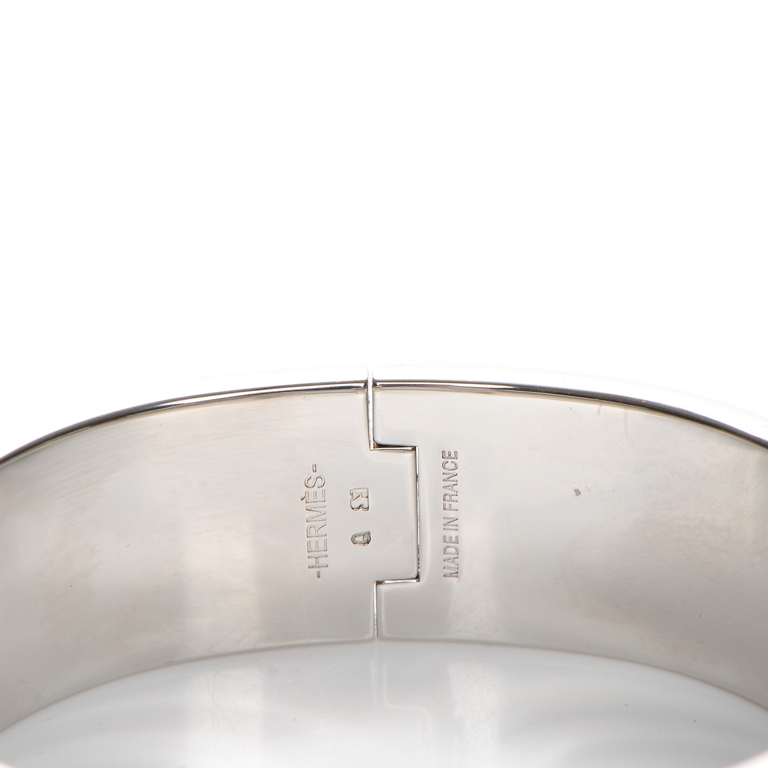 Hermes Enamel Wide Clic Clac H Bracelet GM Jaune Madras 4 of 4