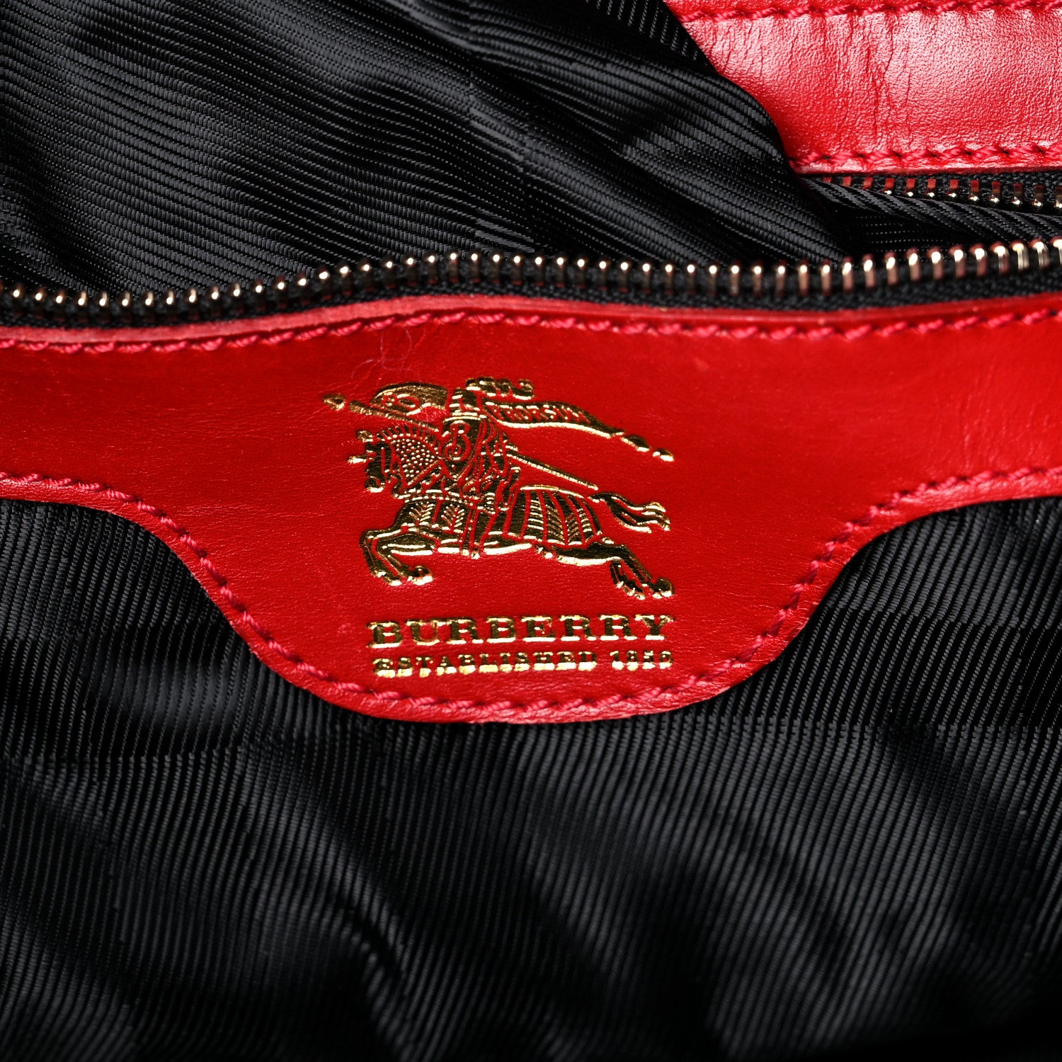 Burberry Calfskin Quilted Large Manor Tote Red 18 of 31