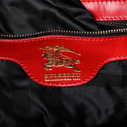 Burberry Calfskin Quilted Large Manor Tote Red 18 of 31