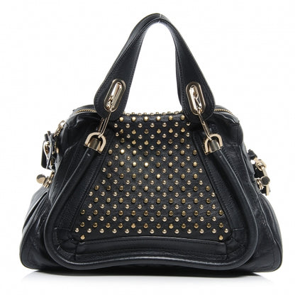 Chloe Leather Studded Medium Paraty Black 1 of 8