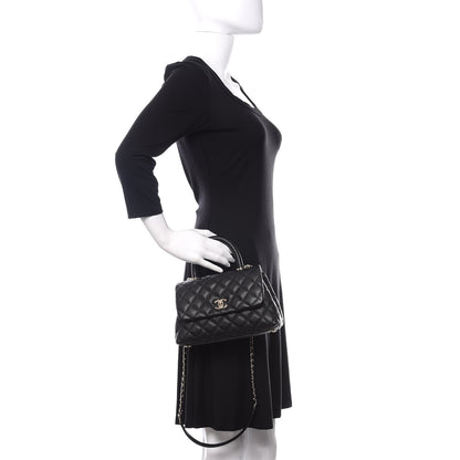 Chanel Caviar Quilted Mini Coco Handle Flap Black 3 of 11
