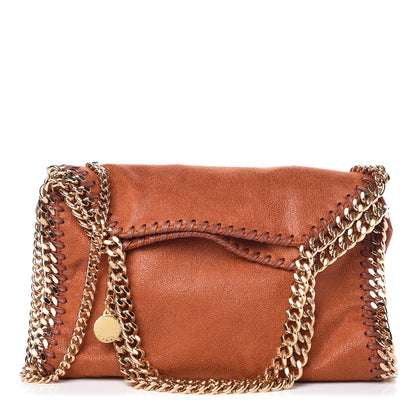 Stella McCartney Shaggy Deer Mini Falabella Fold Over Tote Brandy 1 of 9