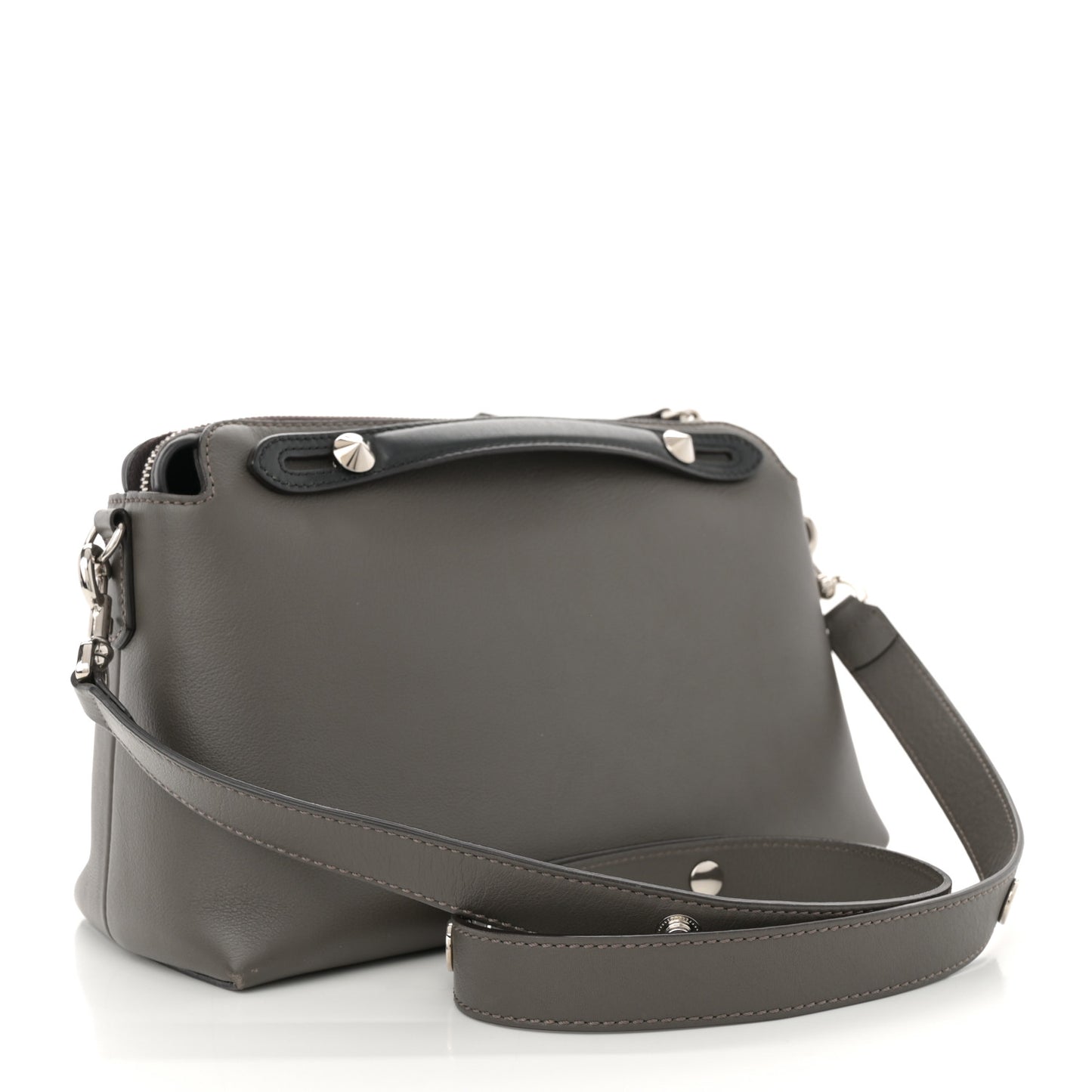 Vitello Dolce 4 Color Medium By The Way Boston Bag Carbone Grigio Polvere Multicolor