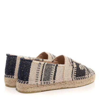 Chanel Canvas Striped Espadrilles 37 4 of 10
