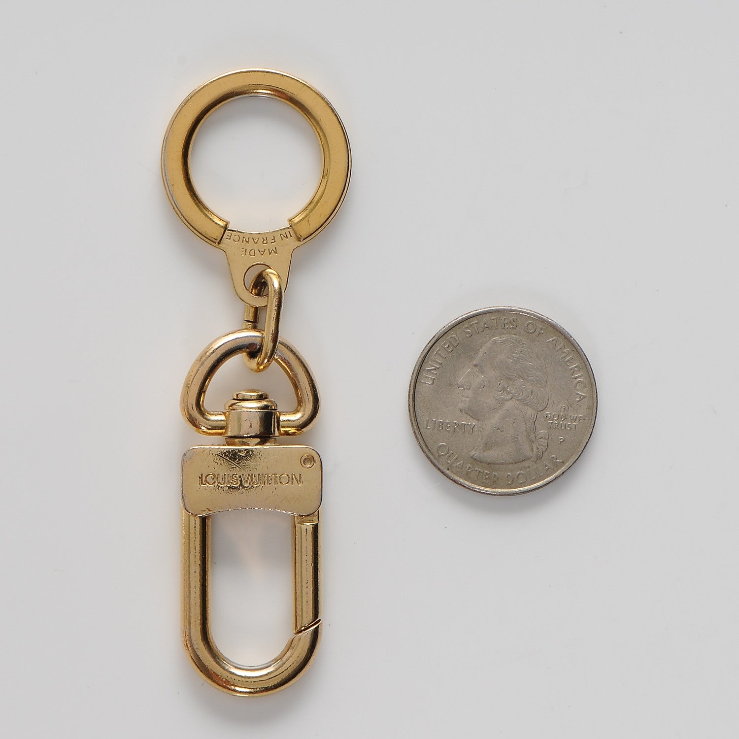 Louis Vuitton Pochette Extender Key Ring Gold 2 of 4