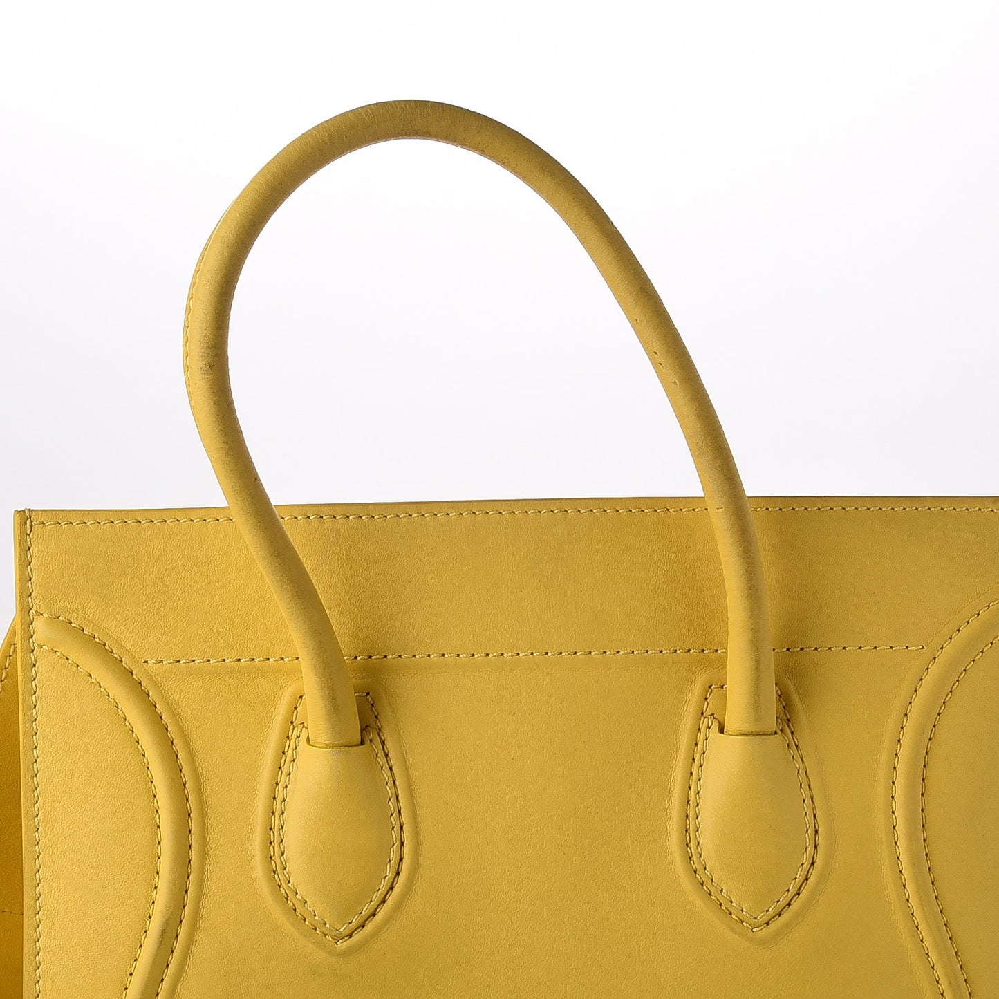 Smooth Calfskin Medium Phantom Luggage Sun Yellow