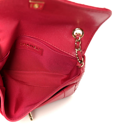 Chanel Goatskin Quilted Coco Curve Flap Messenger Flap Red 5 of 11