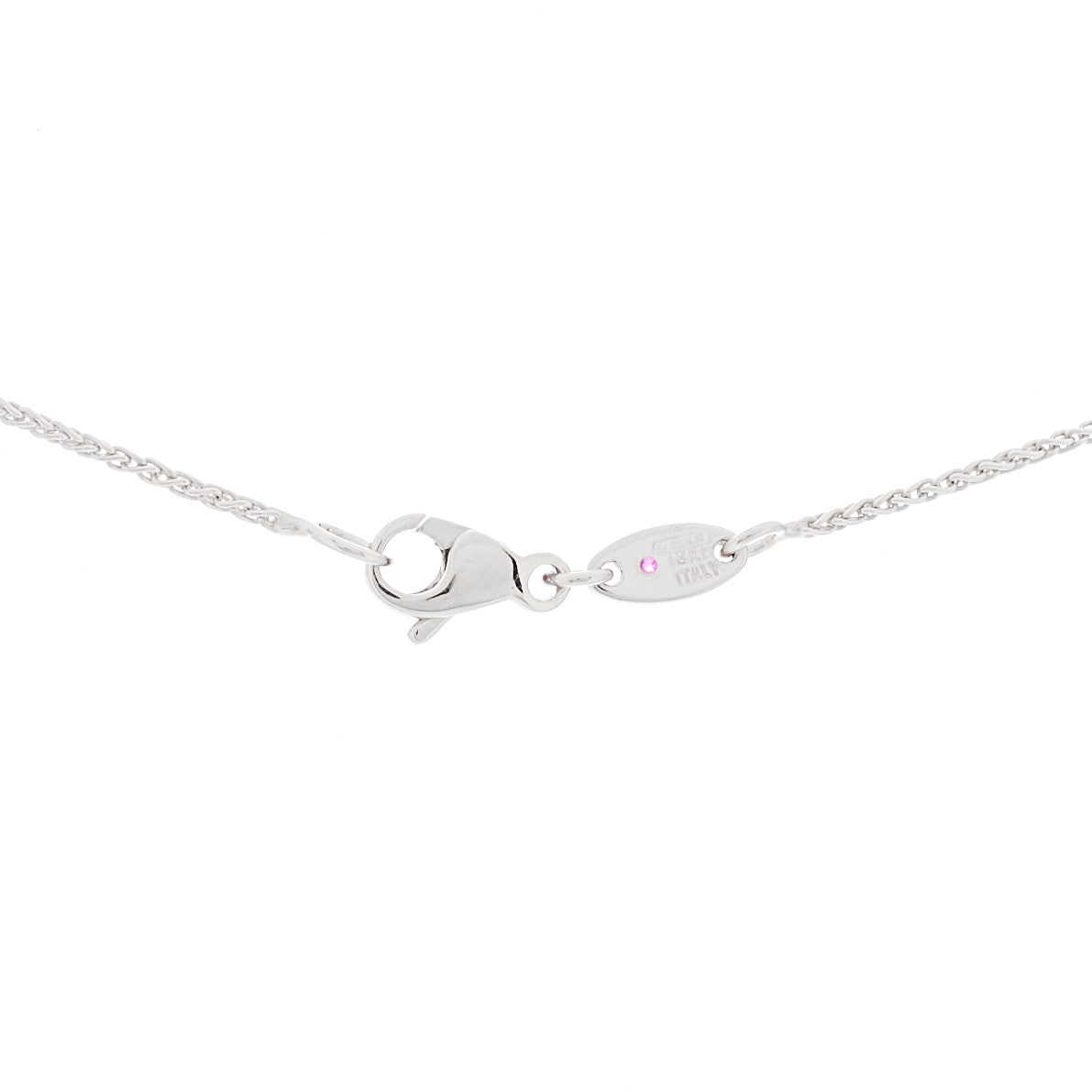 Roberto Coin 18K White Gold Three Diamond Drop Pendant Necklace 5 of 5