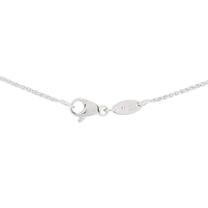 Roberto Coin 18K White Gold Three Diamond Drop Pendant Necklace 5 of 5