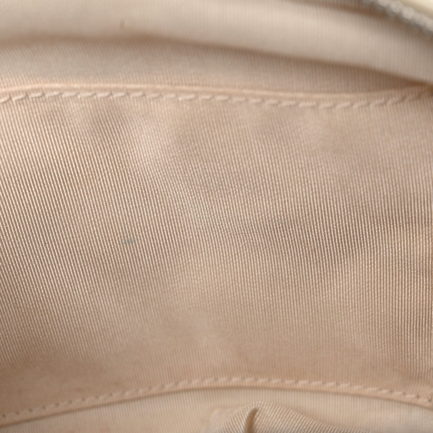 Calfskin Quilted Feather Weight Bowling Bag Ivory Light Pink