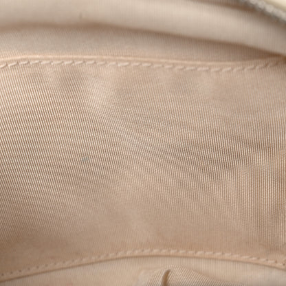 Chanel Calfskin Quilted Feather Weight Bowling Bag Ivory Light Pink 14 of 15