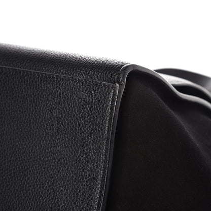 Celine Drummed Calfskin Suede Medium Trapeze Black 8 of 10