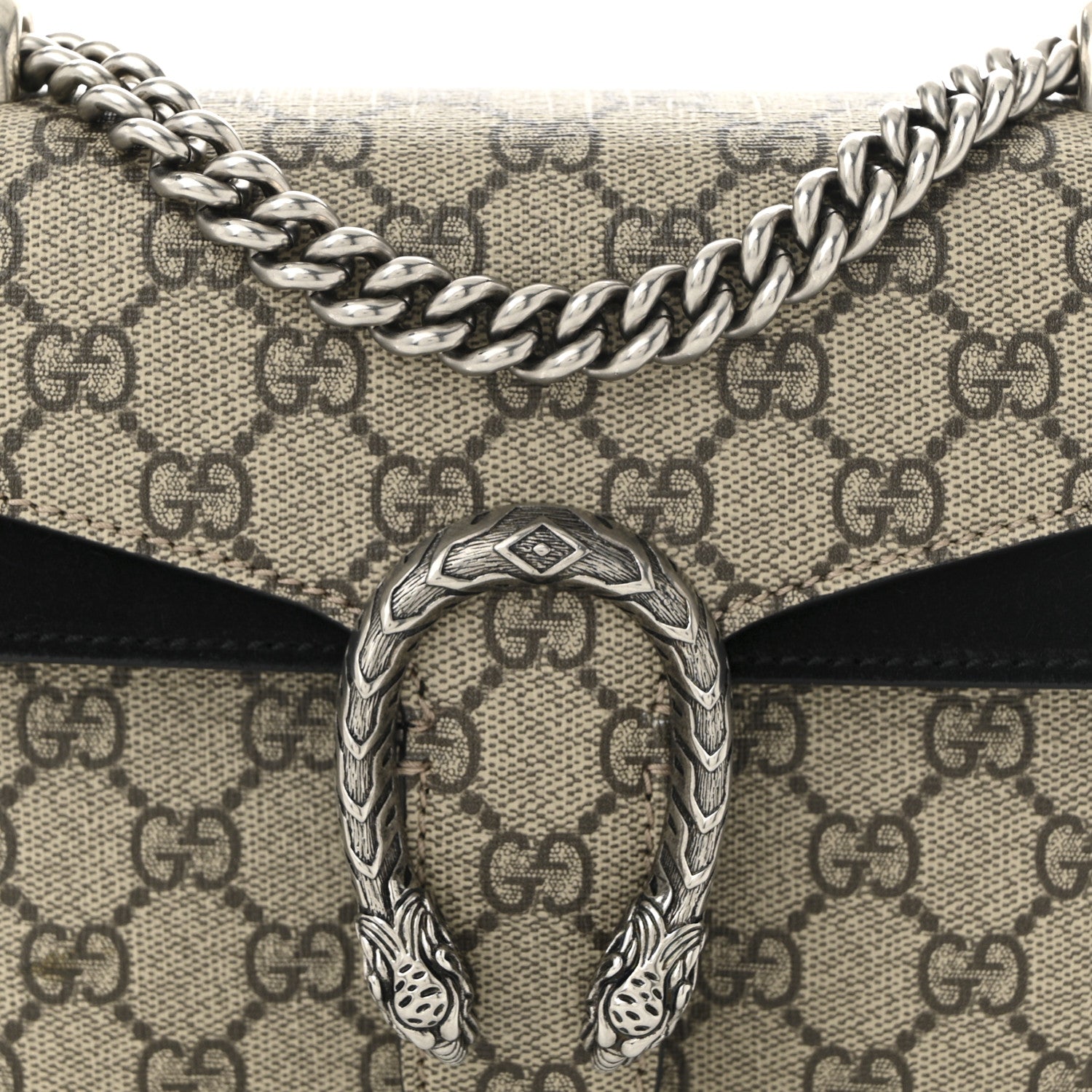 Gucci GG Supreme Monogram Mini Dionysus Shoulder Bag Black 8 of 10