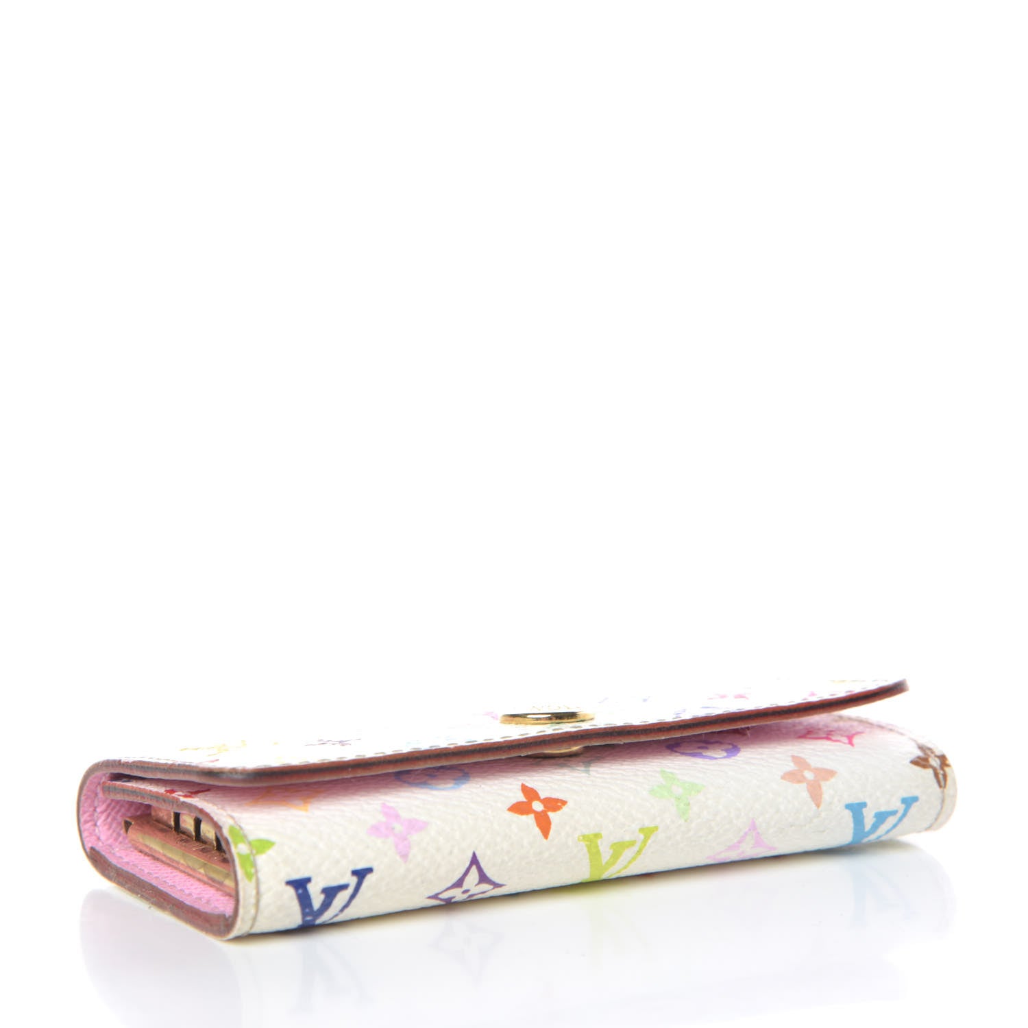 Louis Vuitton Monogram Multicolor Multicles 4 Key Holder White Litchi 4 of 12