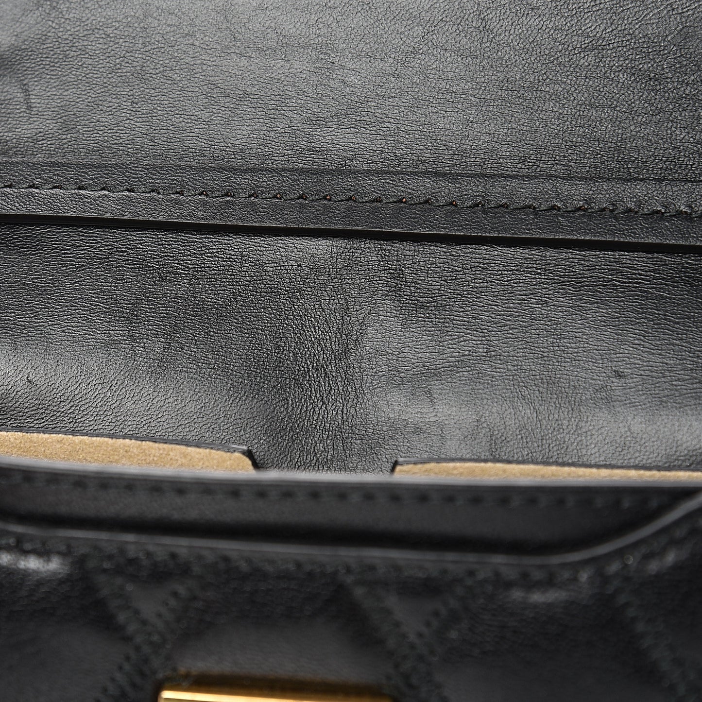 Goatskin Quilted GV3 Mini Pocket Convertible Bag Black