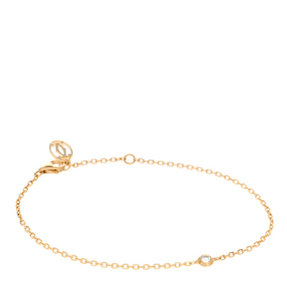 Cartier 18K Yellow Gold Diamond SM D'Amour Bracelet 1 of 5