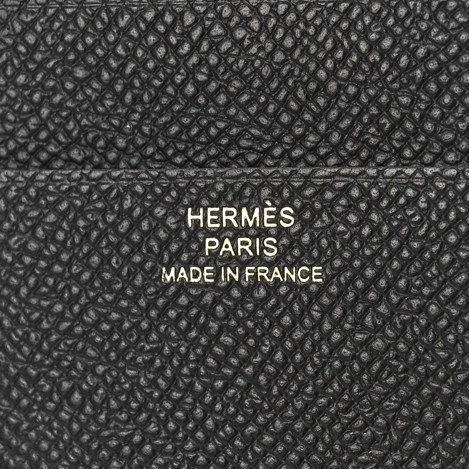 Hermes Epsom Tri-Fold Compact Bearn Wallet Black 6 of 8