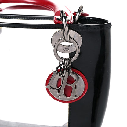 Christian Dior PVC Lady Dior Black Red 19 of 24