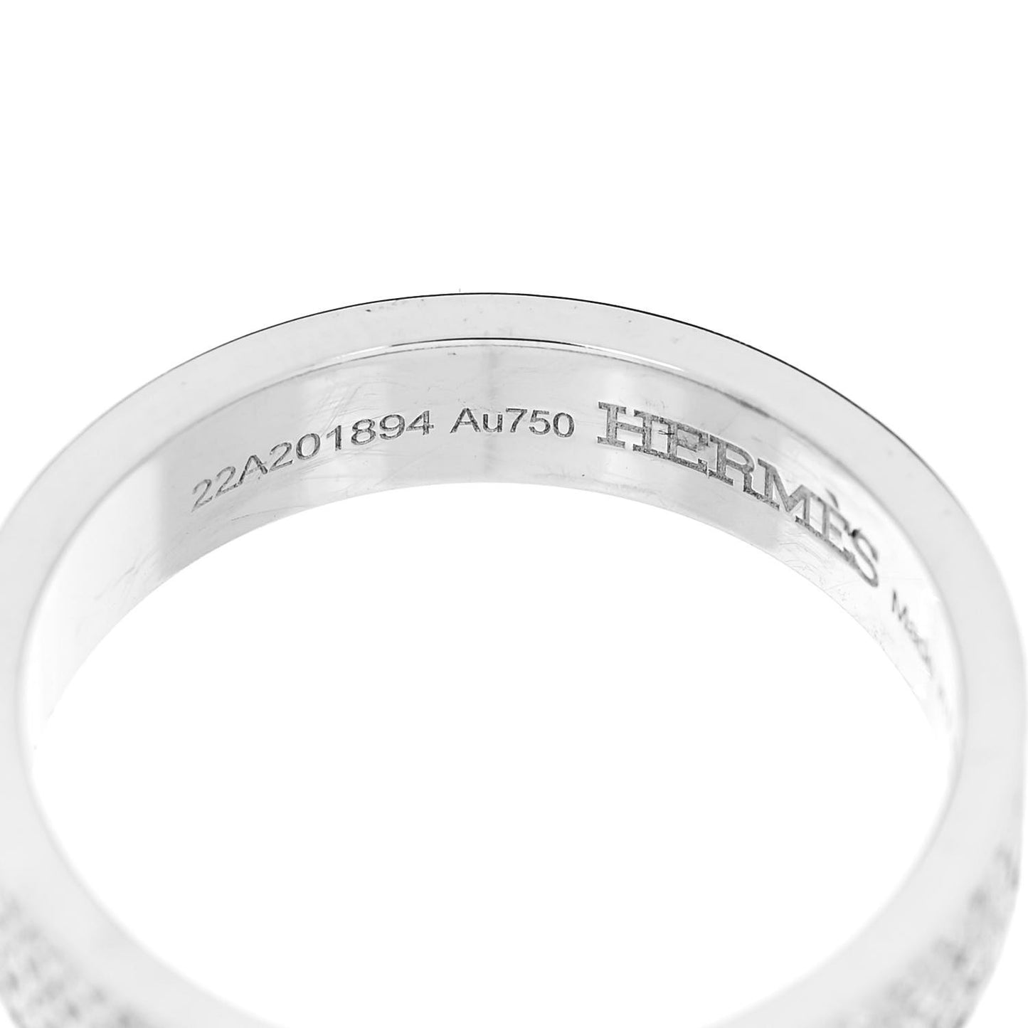 18K White Gold Diamond MM Kelly Clochette Ring 54 7