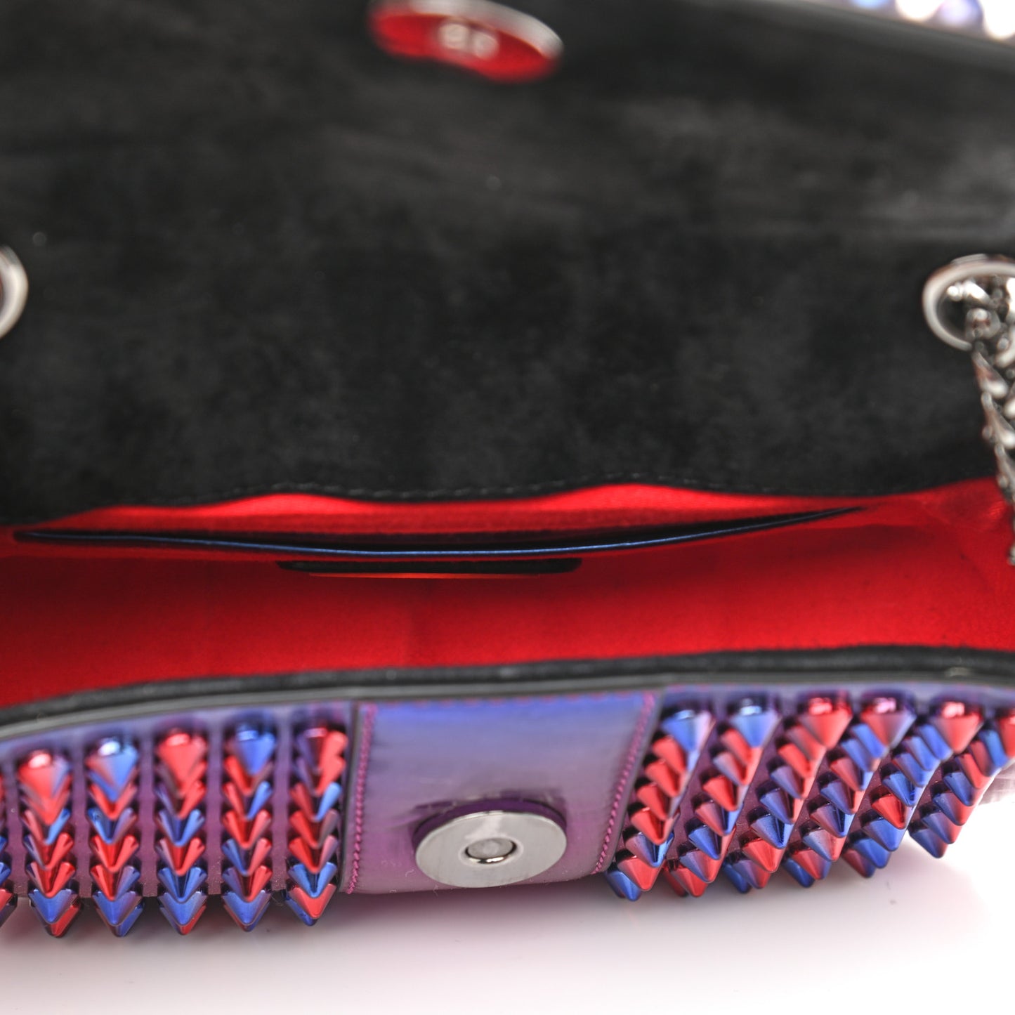 Patent Scarabe Spikes Sweety Charity Crossbody Bag Rose Digitale