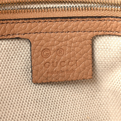 Gucci Pebbled Calfskin Medium Soho Chain Shoulder Bag Camelia 6 of 11