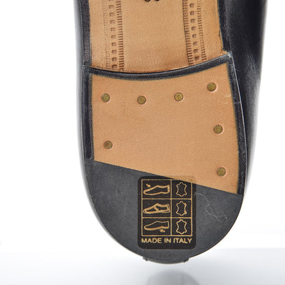 Gucci Goatskin Angry Cat Embroidered Womens Jordaan Loafers 36 Black 7 of 8