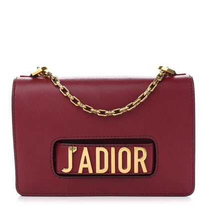 Christian Dior Calfskin J'Adior Chain Flap Bag Red 1 of 8