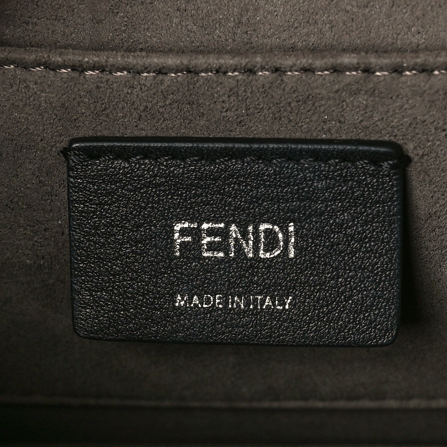 Fendi Raffia Vitello Century F is Fendi FF Embroidered Fringe Small Kan I Shoulder Bag Natural Black 5 of 8