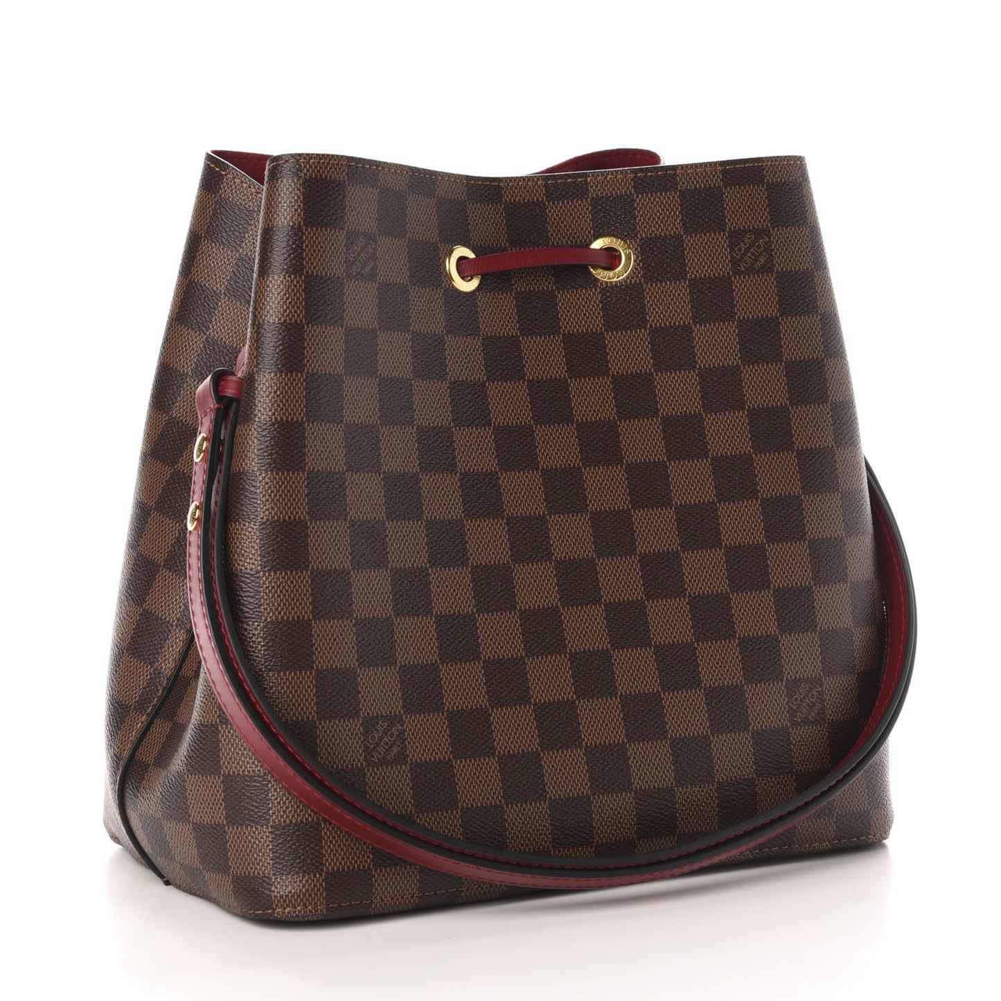 Damier Ebene Neonoe MM Cherry Berry