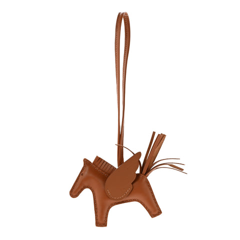 Milo Lambskin Swift Grigri Rodeo Pegase Horse Bag Charm PM Gold