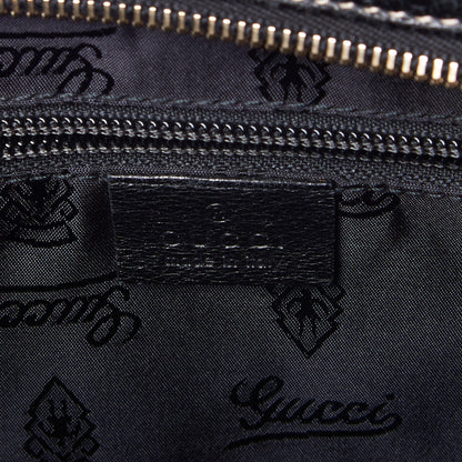 Gucci Guccissima Medium Flat Messenger Bag Black 8 of 8