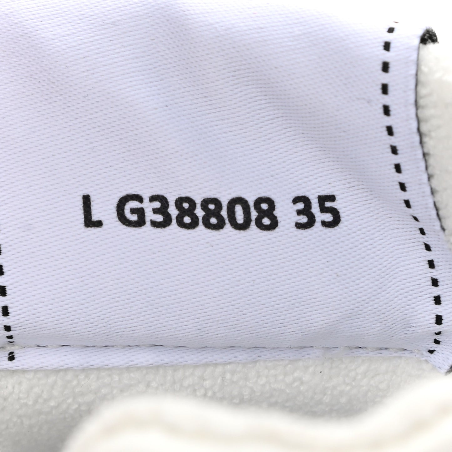 Grained Calfskin Fabric Womens Logo Sneakers 37.5 White 35 White