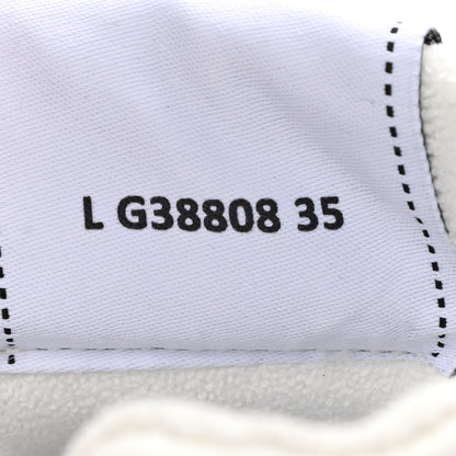 Chanel Grained Calfskin Fabric Womens Logo Sneakers 37.5 White 35 White 8 of 8