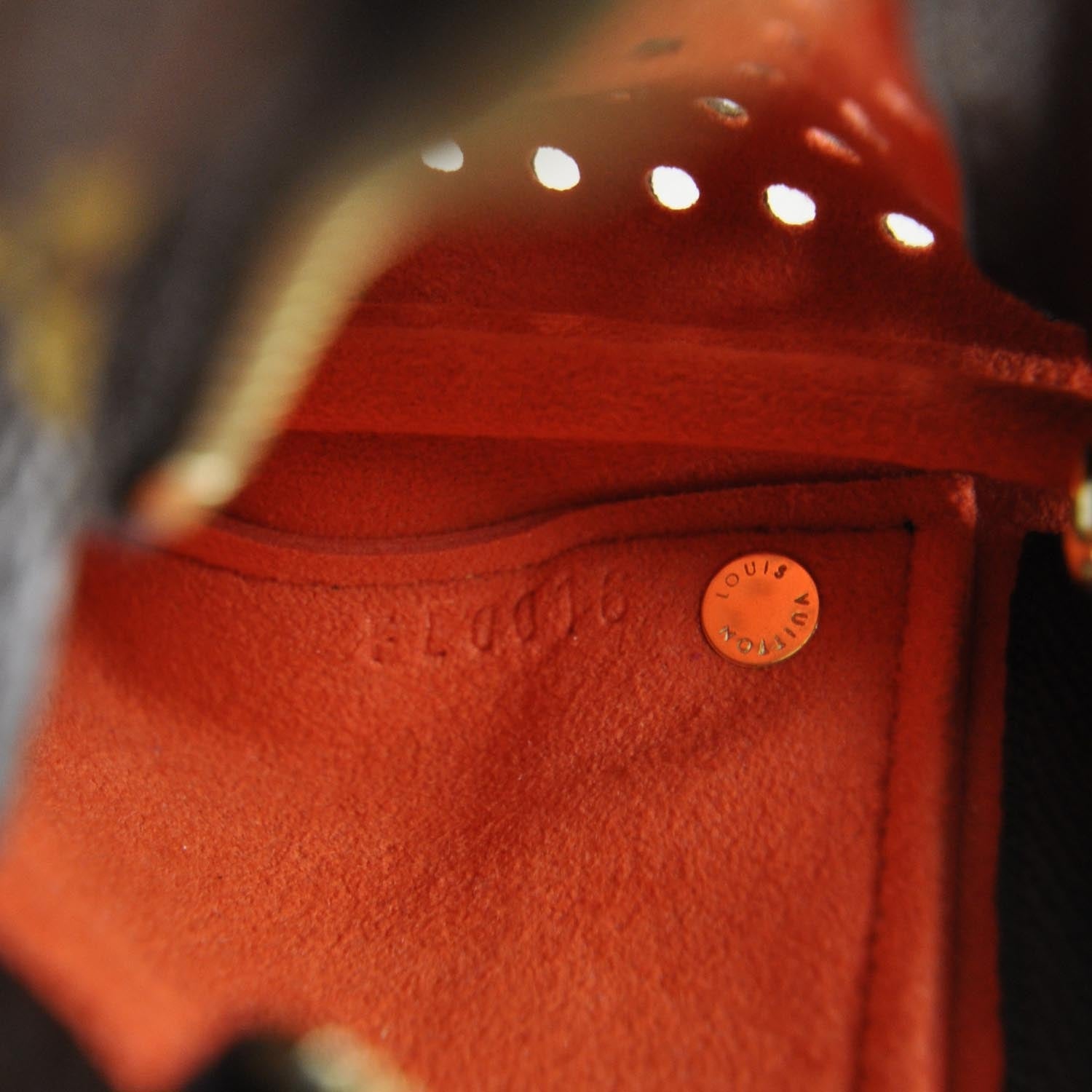 Louis Vuitton Monogram Perforated Pochette Plat Orange 9 of 9