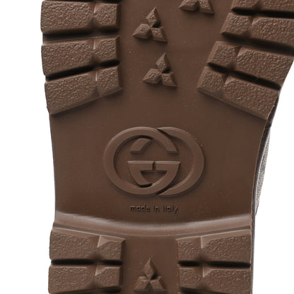 Gucci GG Supreme Monogram Granada Kid Mens Lug Sole Slide Sandals 9.5 Beige New Acero 7 of 9