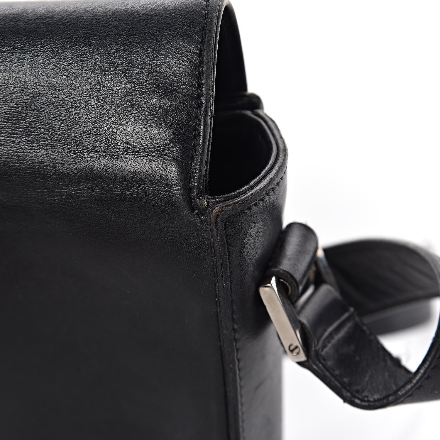 Saint Laurent Smooth Calfskin Medium Classic Monogram Universite Bag Black 13 of 16