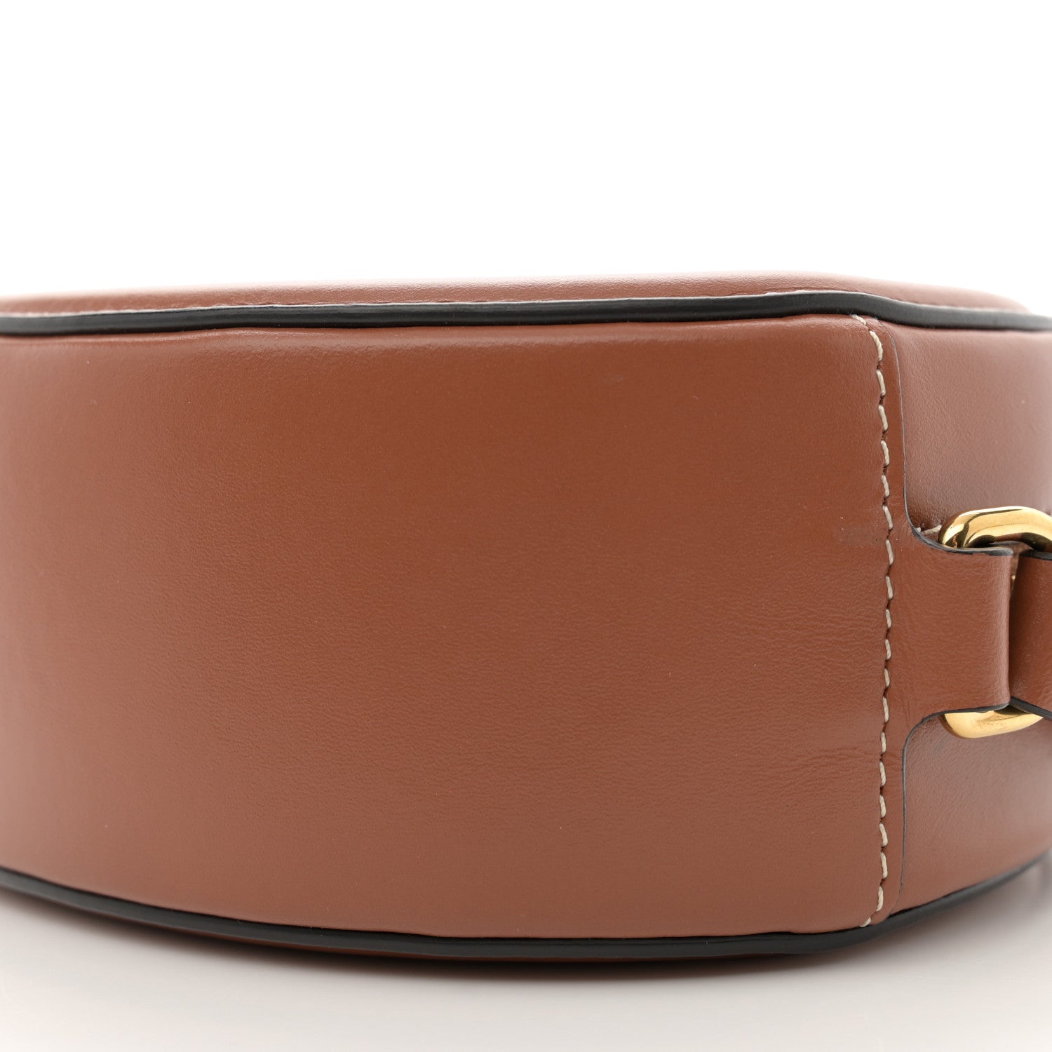 Celine Smooth Calfskin Cuir Triomphe Oval Bag Tan 10 of 10