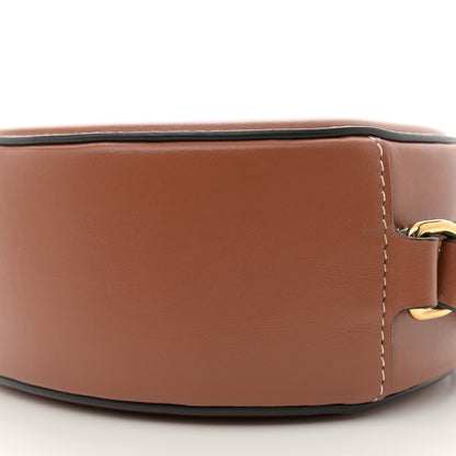 Celine Smooth Calfskin Cuir Triomphe Oval Bag Tan 10 of 10