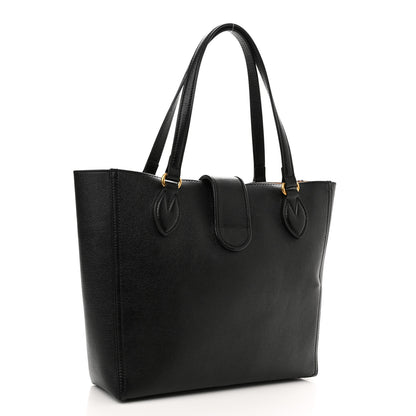 Gucci New Sakai Calfskin Lux Small Dahlia Tote Black 4 of 11