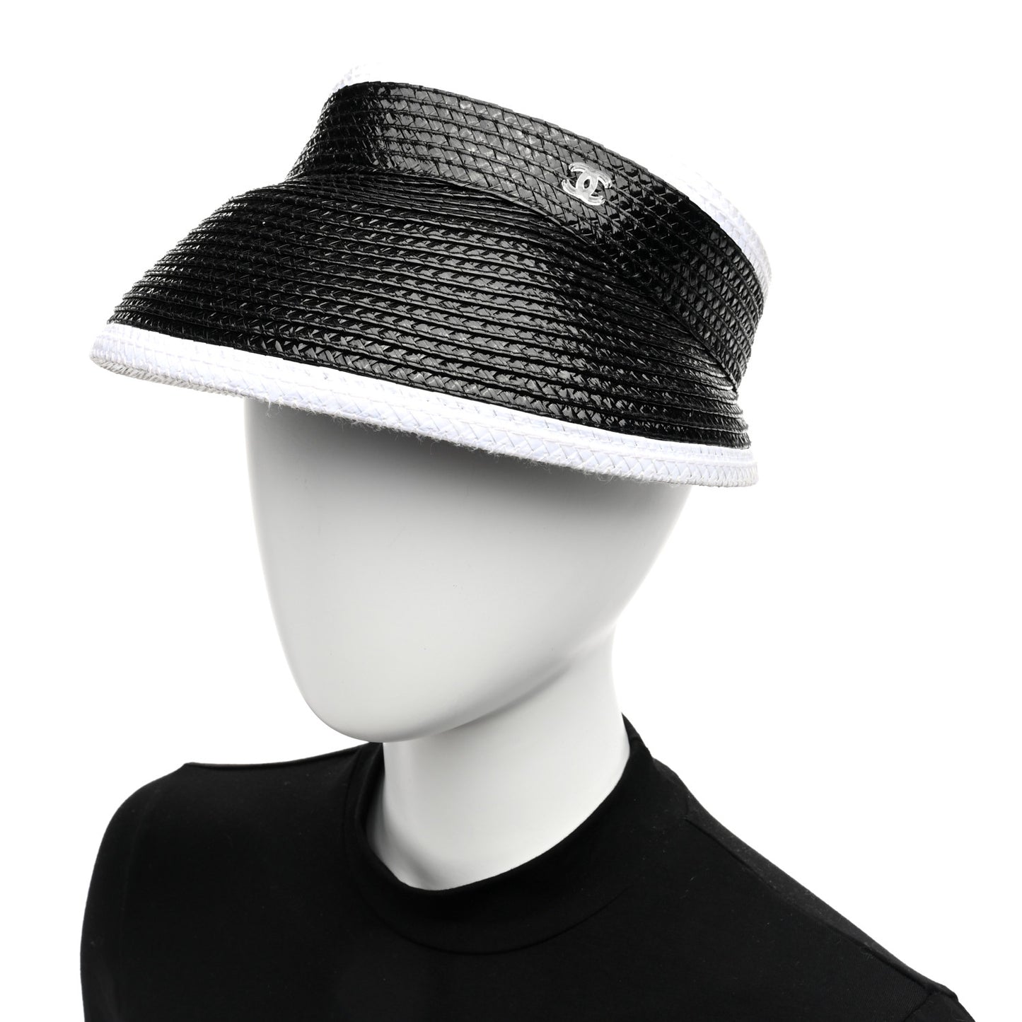 Raffia Visor M Black White