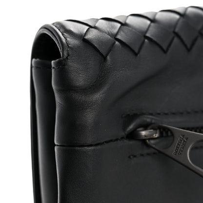 Bottega Veneta Nappa Intrecciato Flap Pouch Black 11 of 14