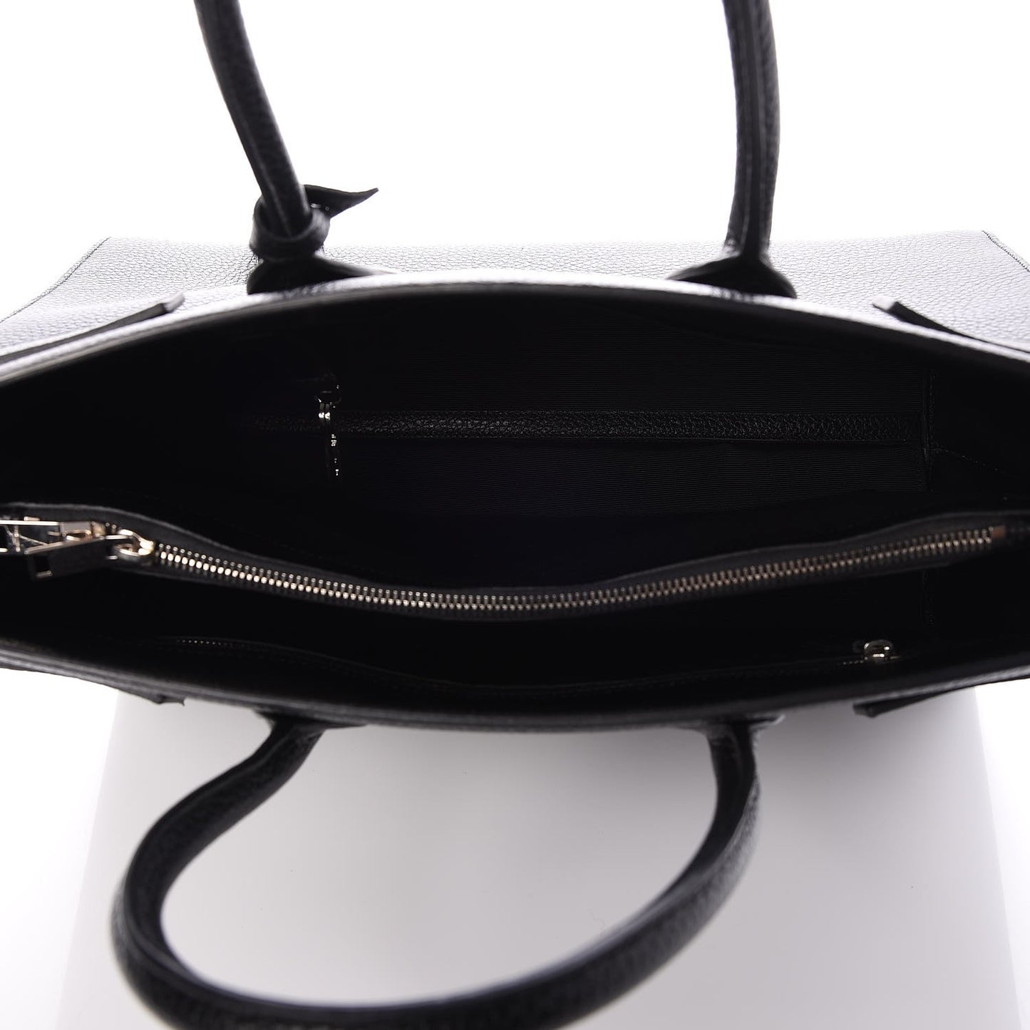 Grained Calfskin Large Sac De Jour Nero Black