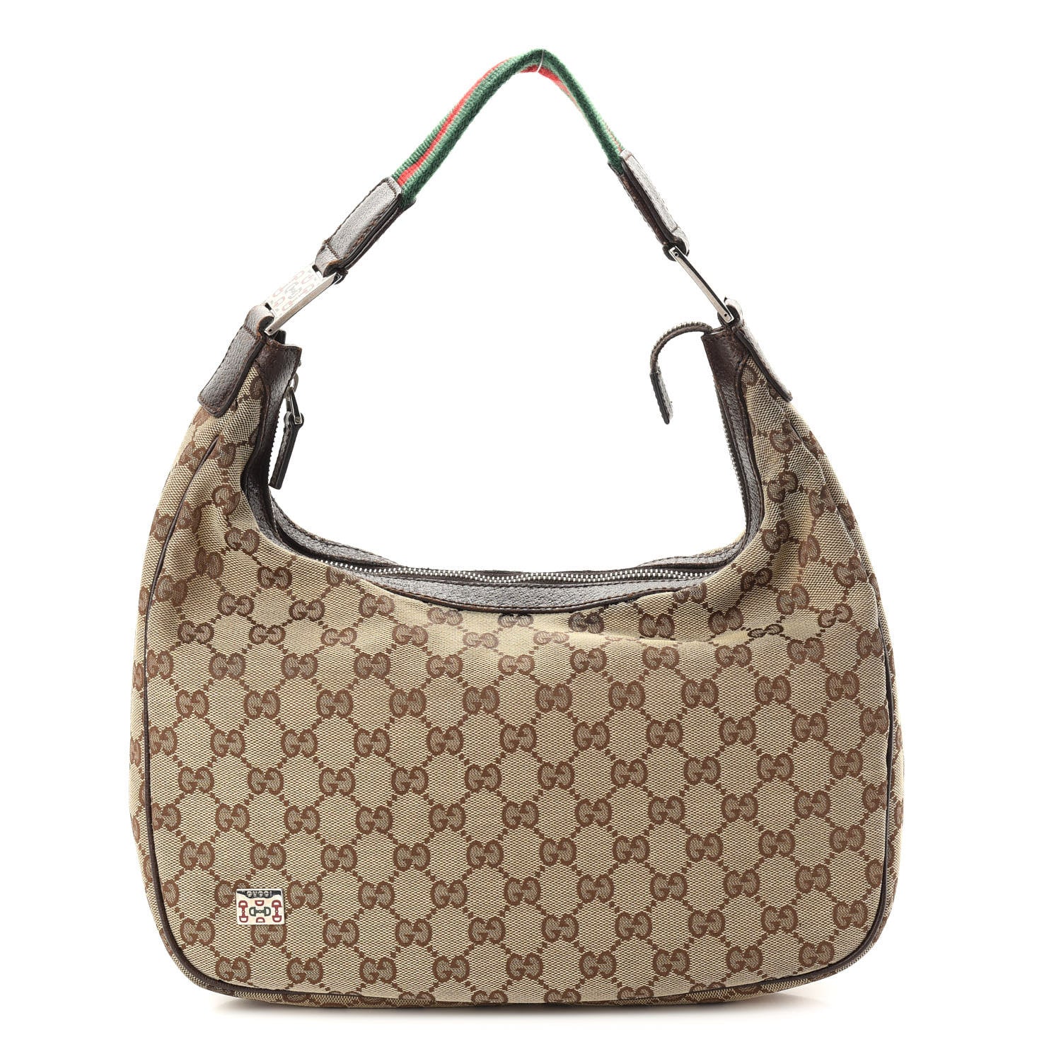 Gucci Monogram Medium Pop Hobo Dark Brown 1 of 8