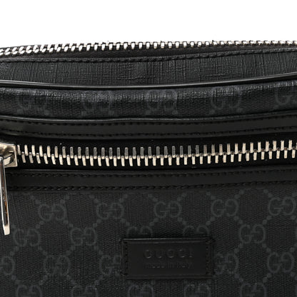 Gucci Soft GG Supreme Monogram Web Belt Bag Black Grey 8 of 10
