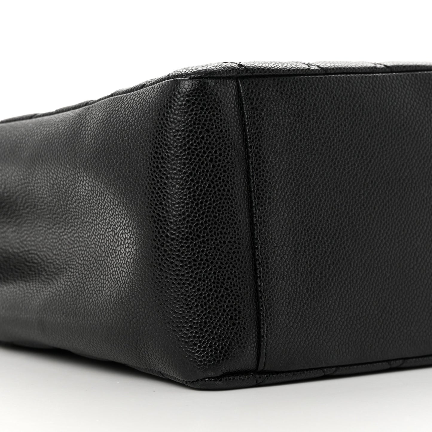 Caviar Quilted Grand Shopping Tote GST Black