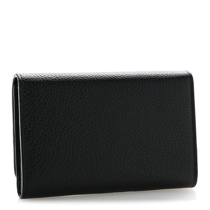 Mulberry Small Classic Grain Medium Continental French Wallet Black 3 of 10