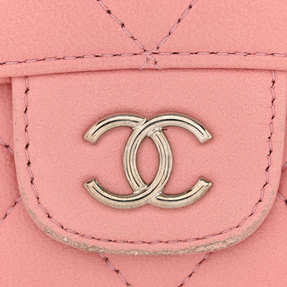 Chanel Lambskin Quilted Large Flap Wallet Pink 13 of 15